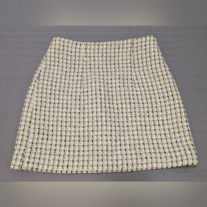 Womens Skirt MNG (Mango) Tweed - Black Blue Beige Green, SIZE XS
